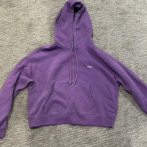 purple obey hoodie, super comfy and soft